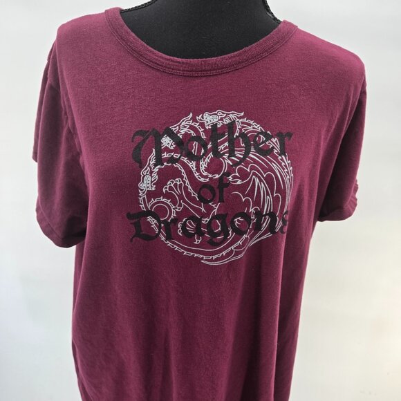 Torrid HBO Game of Thrones 3x Burgundy Mother of Dragons Women Short Sleeved Top - Picture 1 of 5